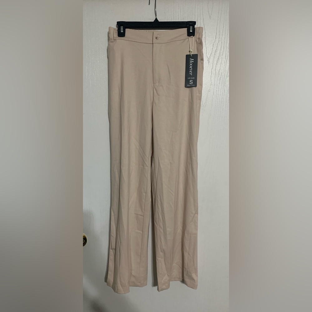 Hooever Khaki Wide Leg Trouser Pants NWT
